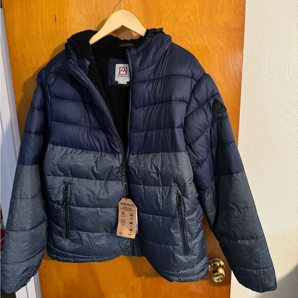 Avalanche Puffer Jacket Mens XL Fleece Lined Zip Pockets - Picture 1 of 7